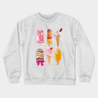 Summertime Ice cream treats Crewneck Sweatshirt